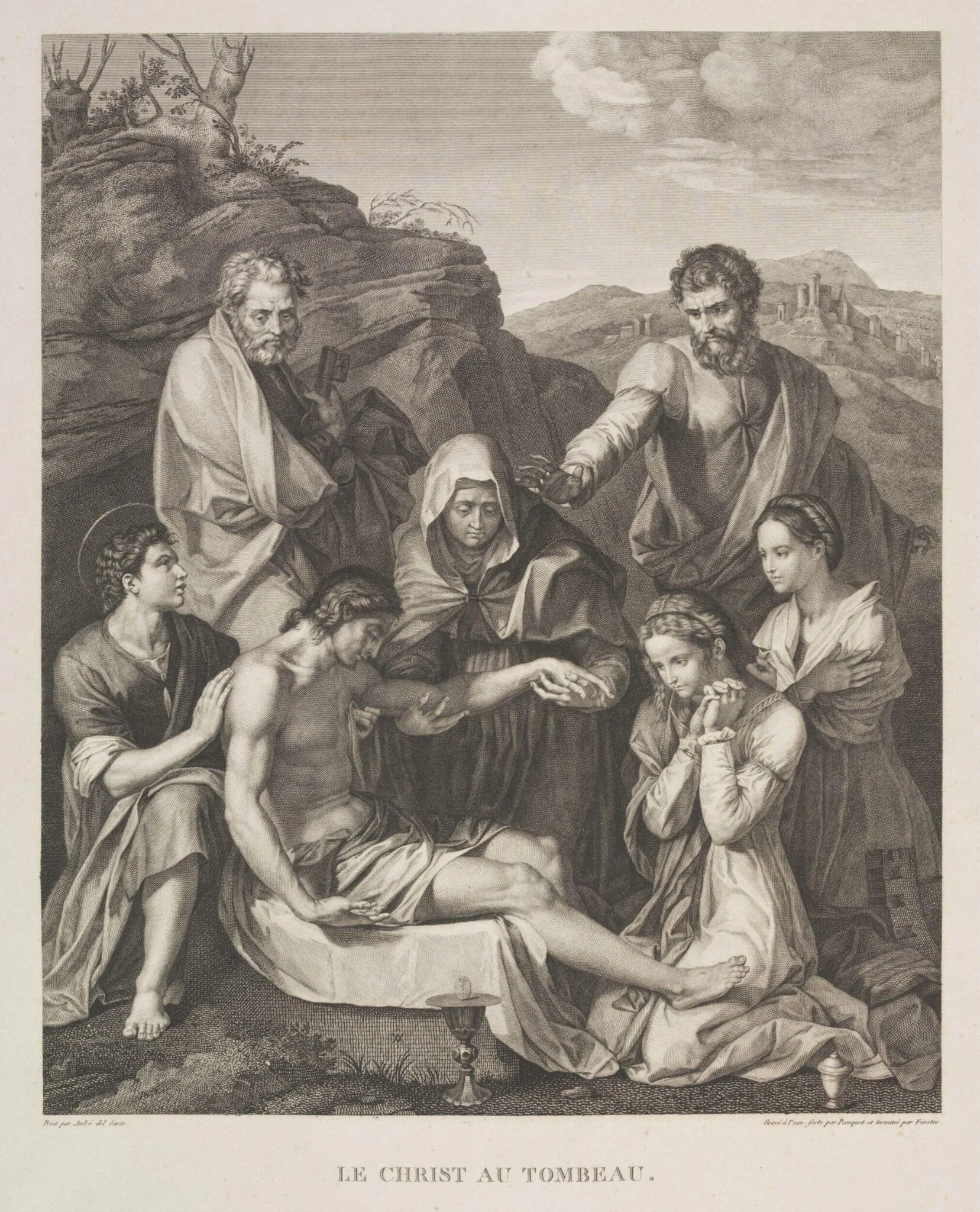 The Entombment, detail