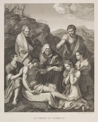 The Entombment, by Jean Louis Charles Pauquet, 1850