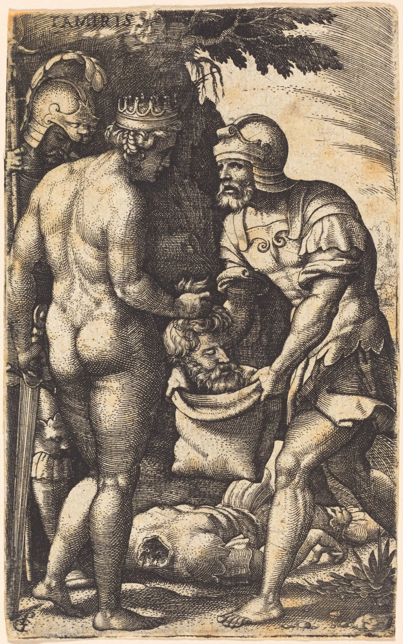 Tomyris with the Head of Cyrus, detail