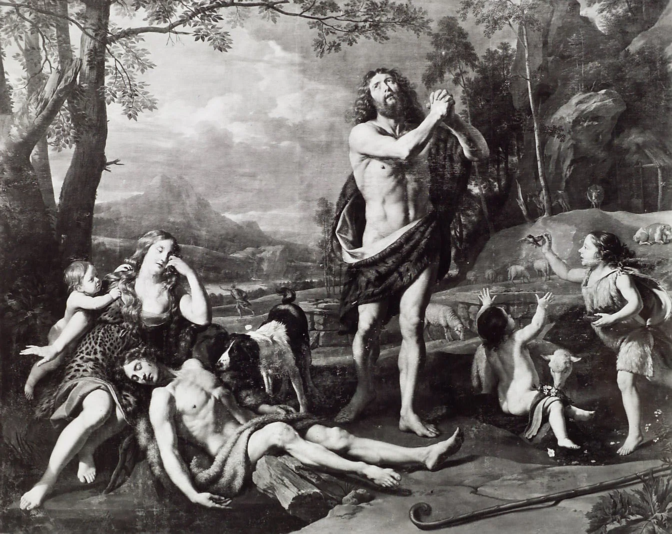 Beweinung Abels, detail