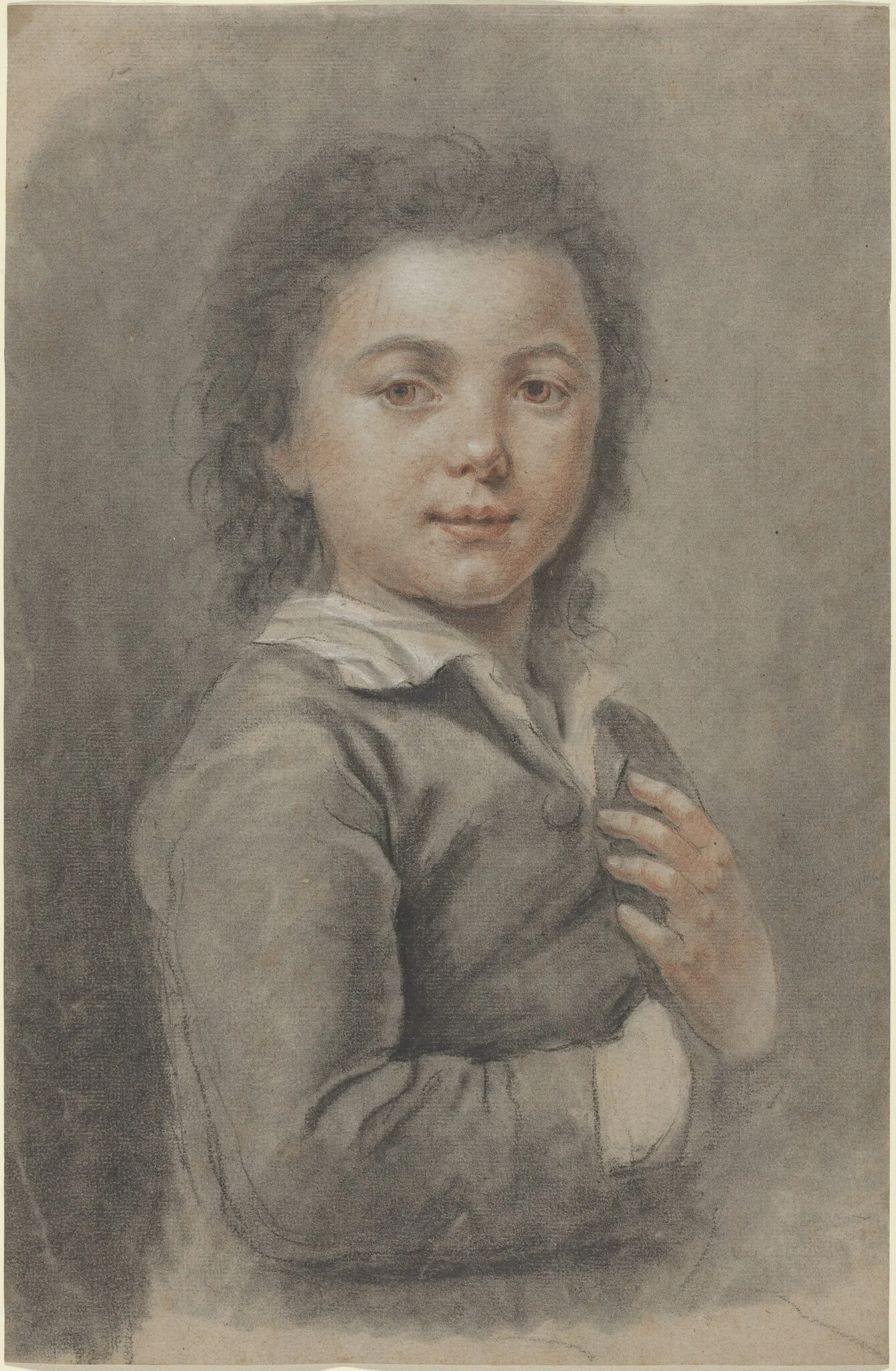 Portrait of a Young Boy, detail