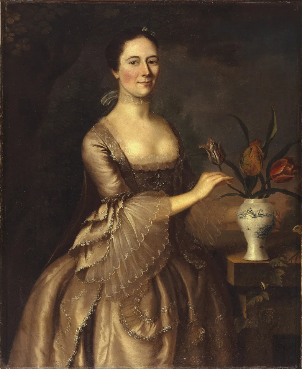 Portrait of a Woman, by Joseph Blackburn, oil, 1762