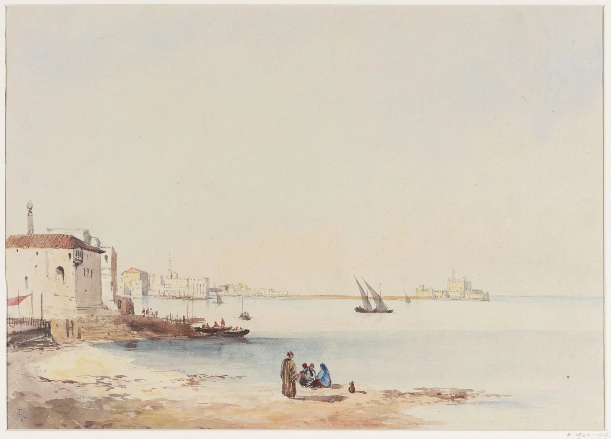 An oriental port, detail