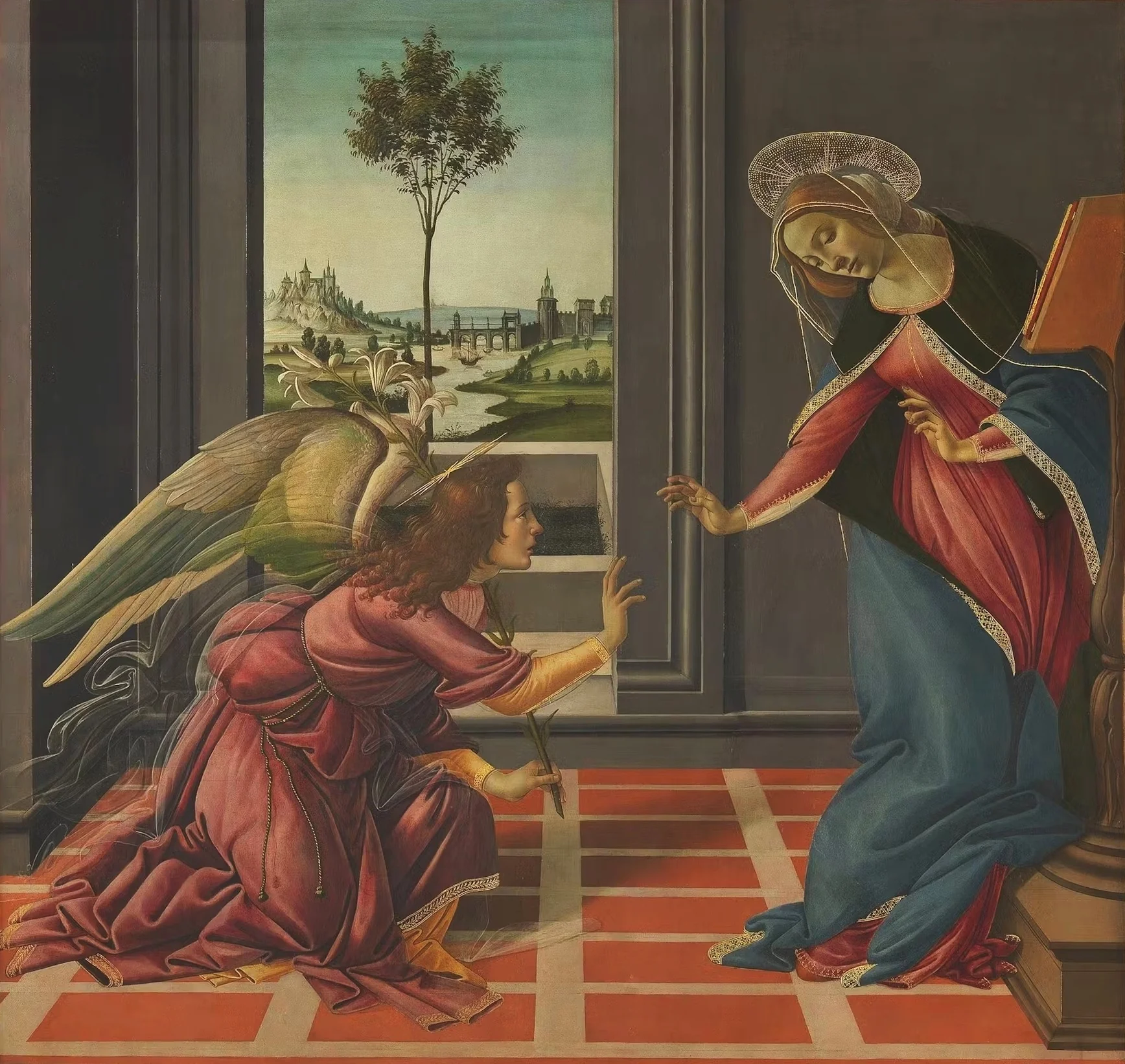 Cestello Annunciation, detail
