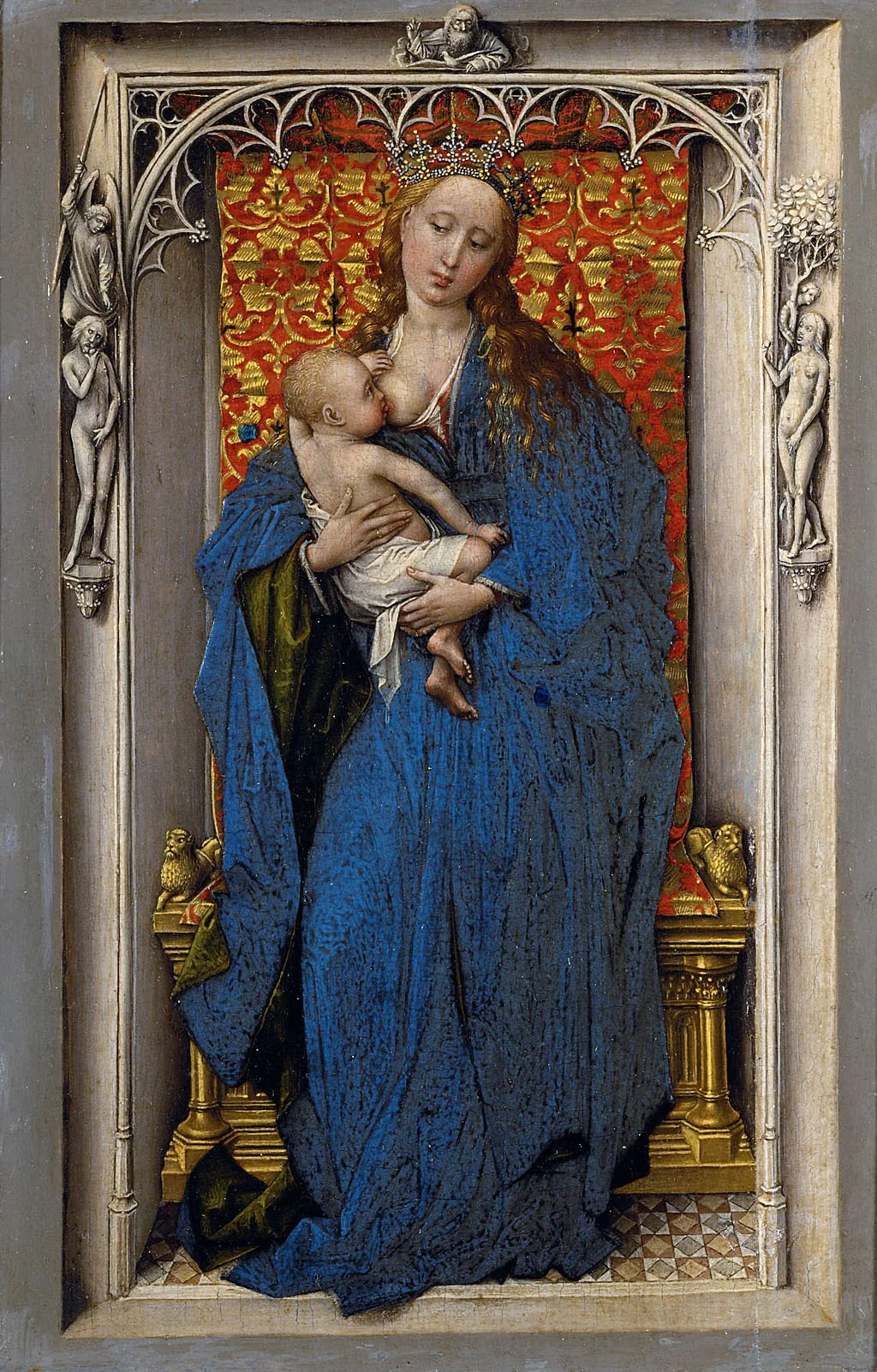 Madonna Standing, detail