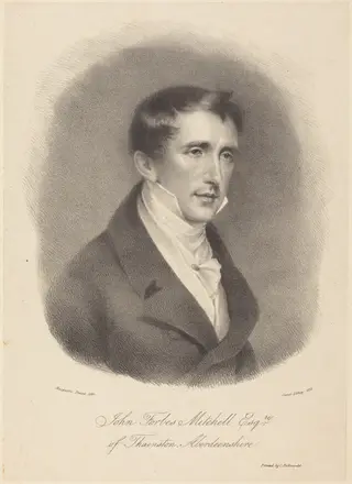 John Forbes Mitchell, by M. Gauci, ink, 1823