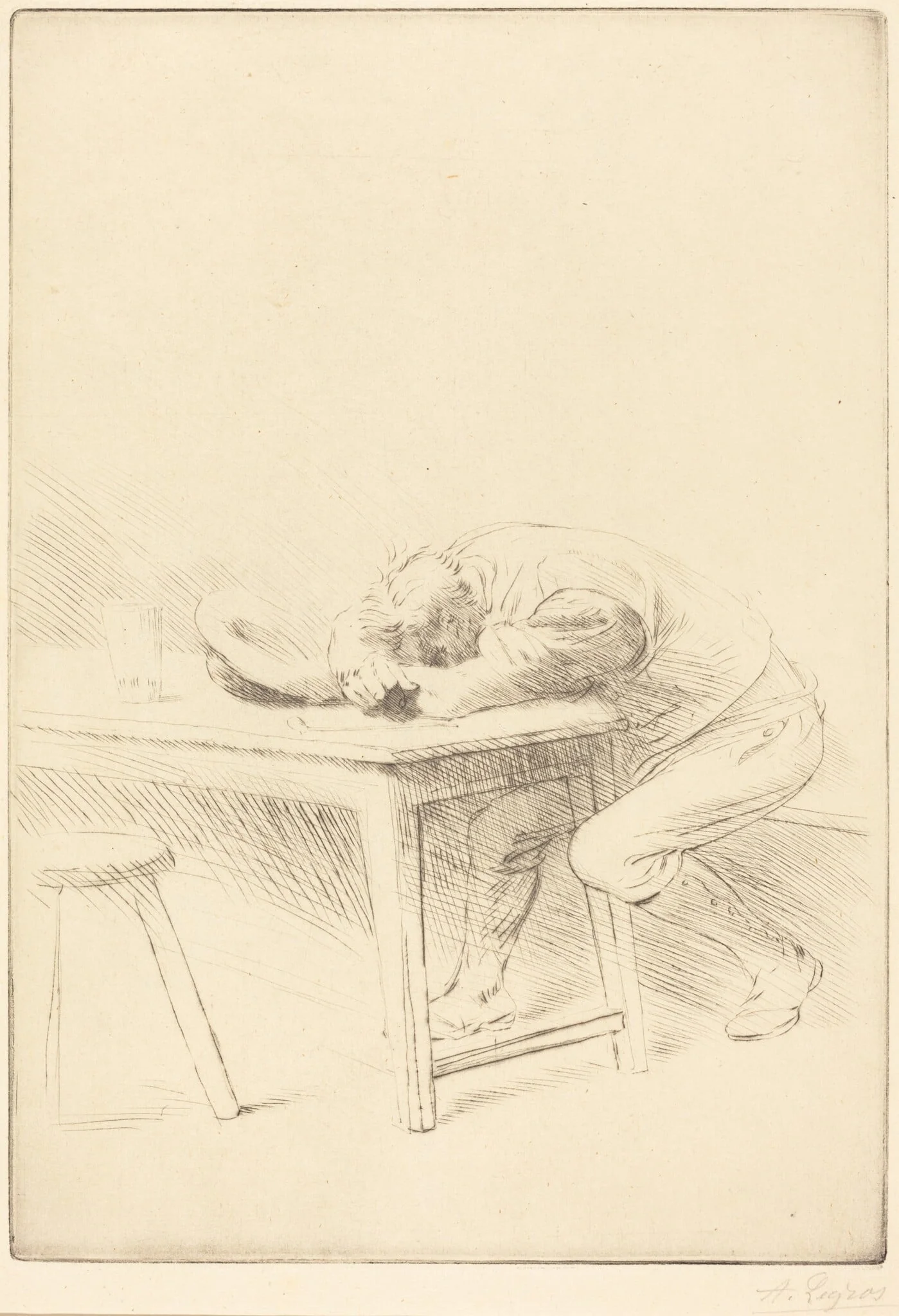 Siesta of a Laborer (Sieste d'un ouvrier), detail