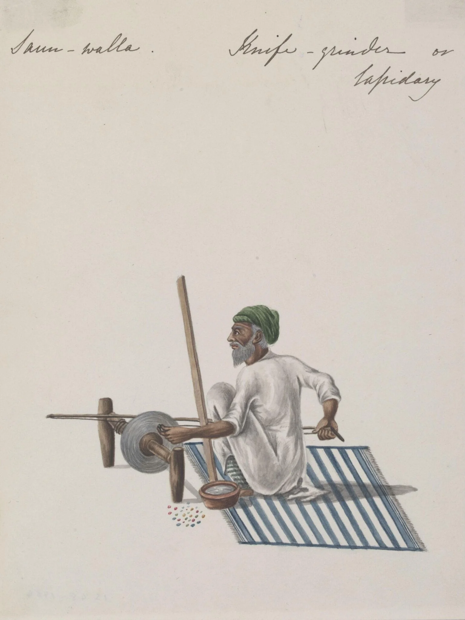 A lapidary, detail