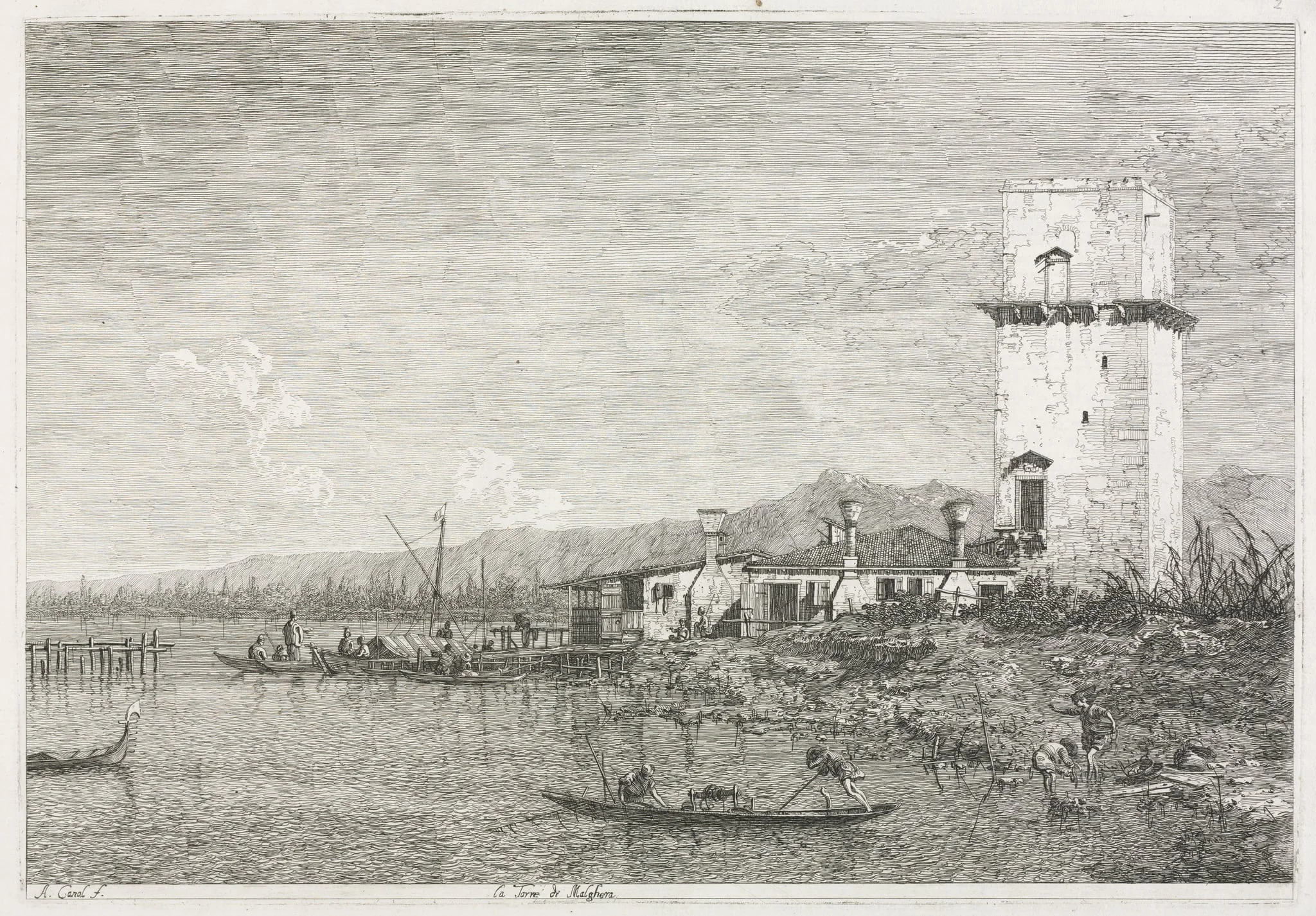 Views: The Tower of Malghera, detail