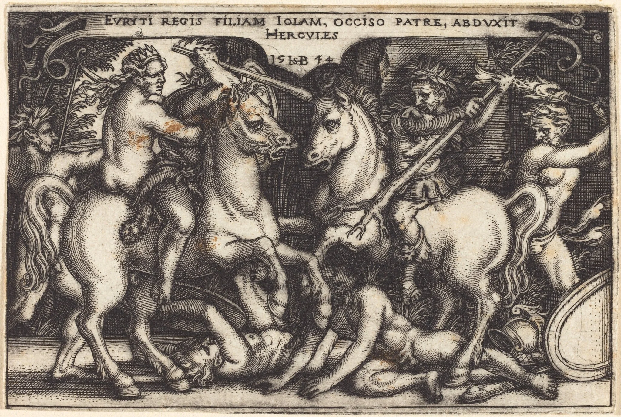 Hercules Abducting Iole, detail