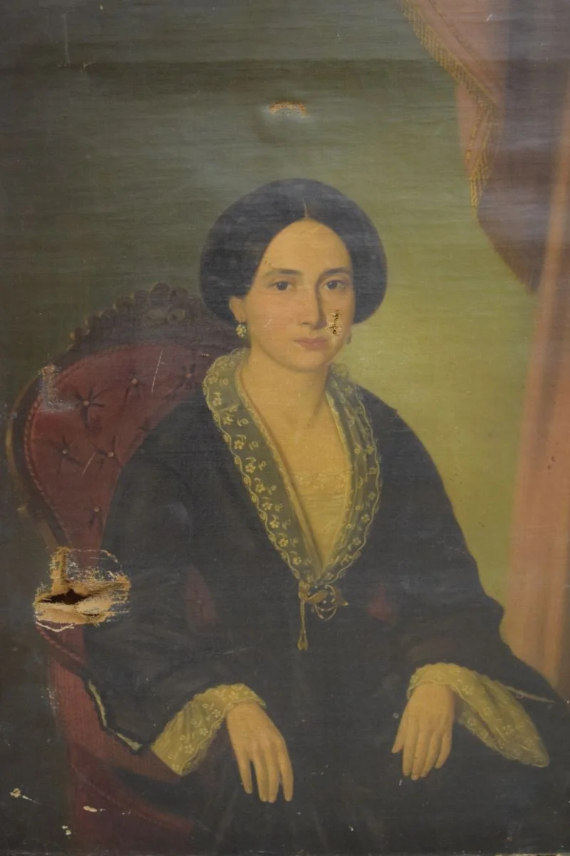 Portretul Mariei Manu, detail