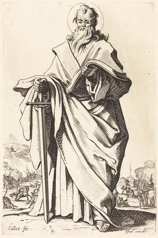 Saint Paul, by Jacques Callot, ink, 1631