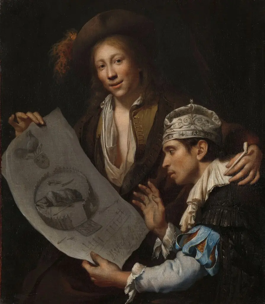 Allegory on the French Invasion of 1672, by Johannes van Wijckersloot, oil, 1672