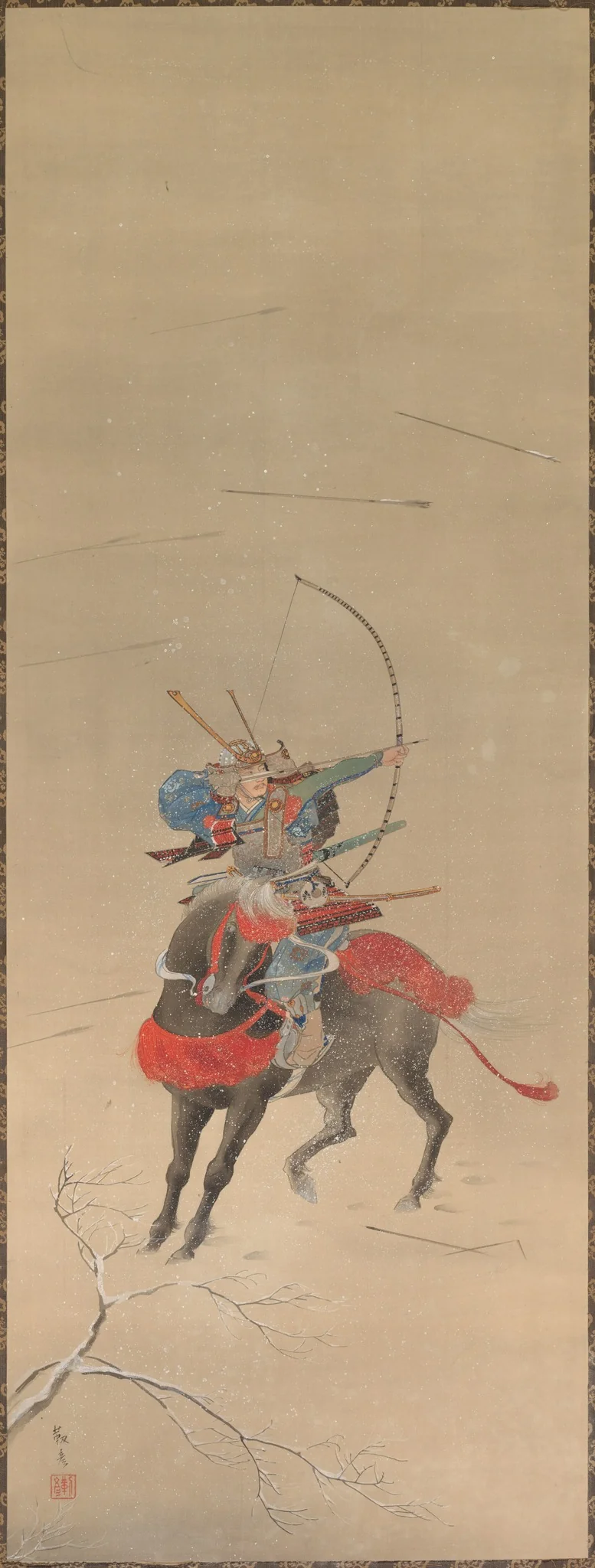 Warrior mounted on a Horse, detail