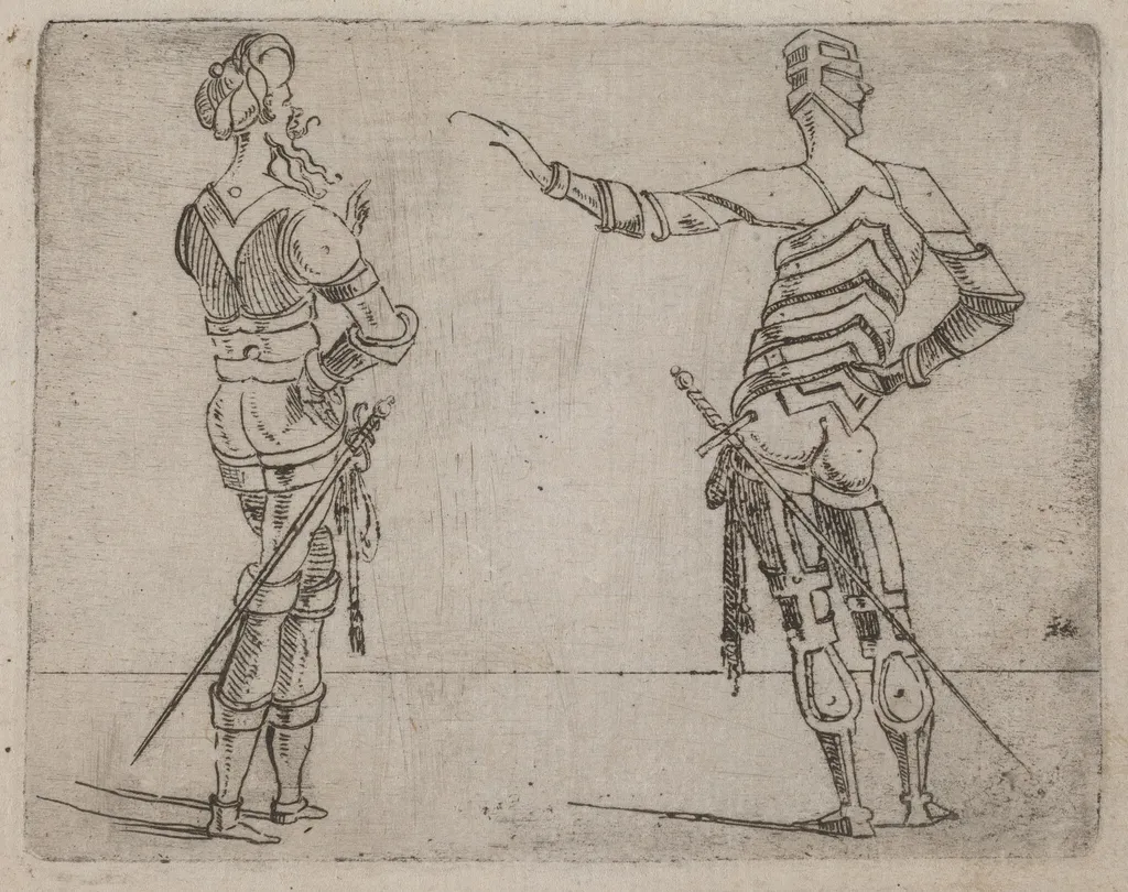 From "Bizzarie di varie Figure", by Giovanni Battista Bracelli, ink, 1624