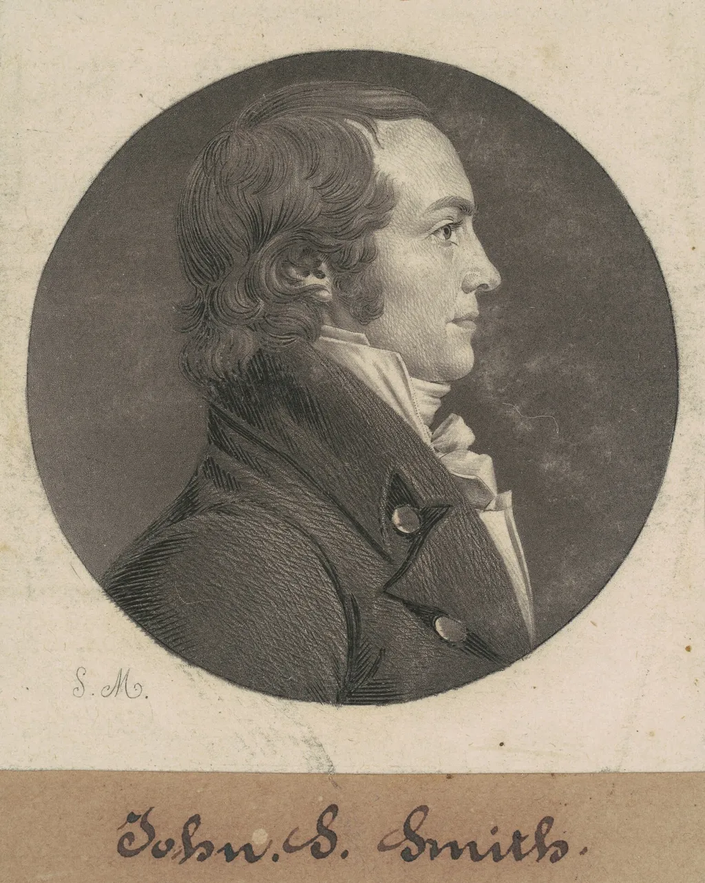 Alexander Smyth, by Charles B. J. Févret de Saint-Mémin, ink, 1807
