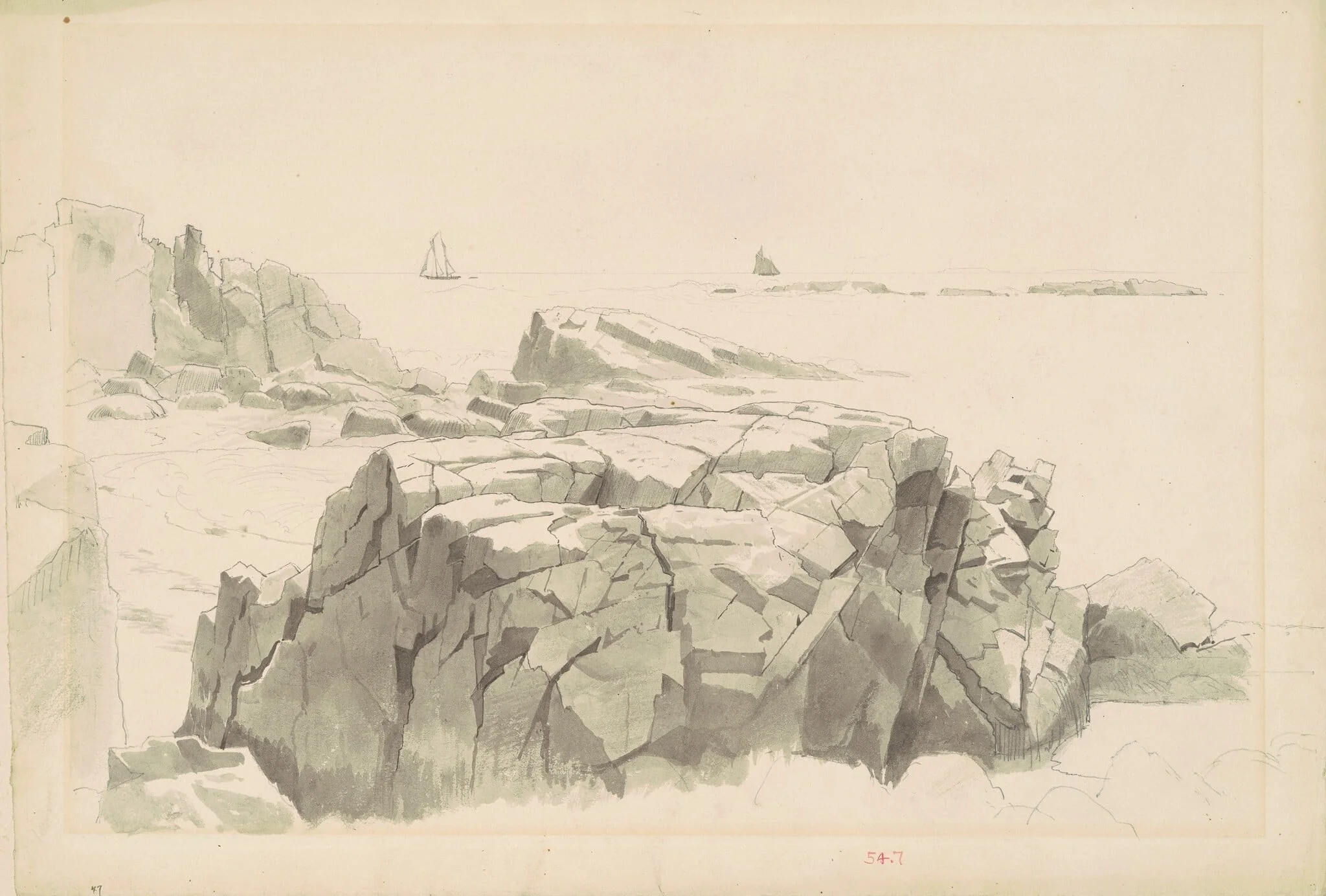 Shag Rocks, Nahant, Massachusetts, detail