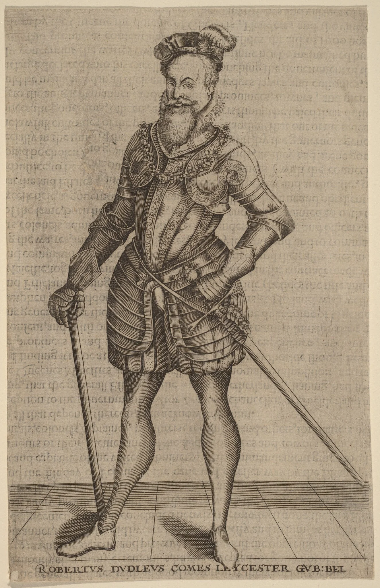 Robert Dudley, Earl of Leicester, detail