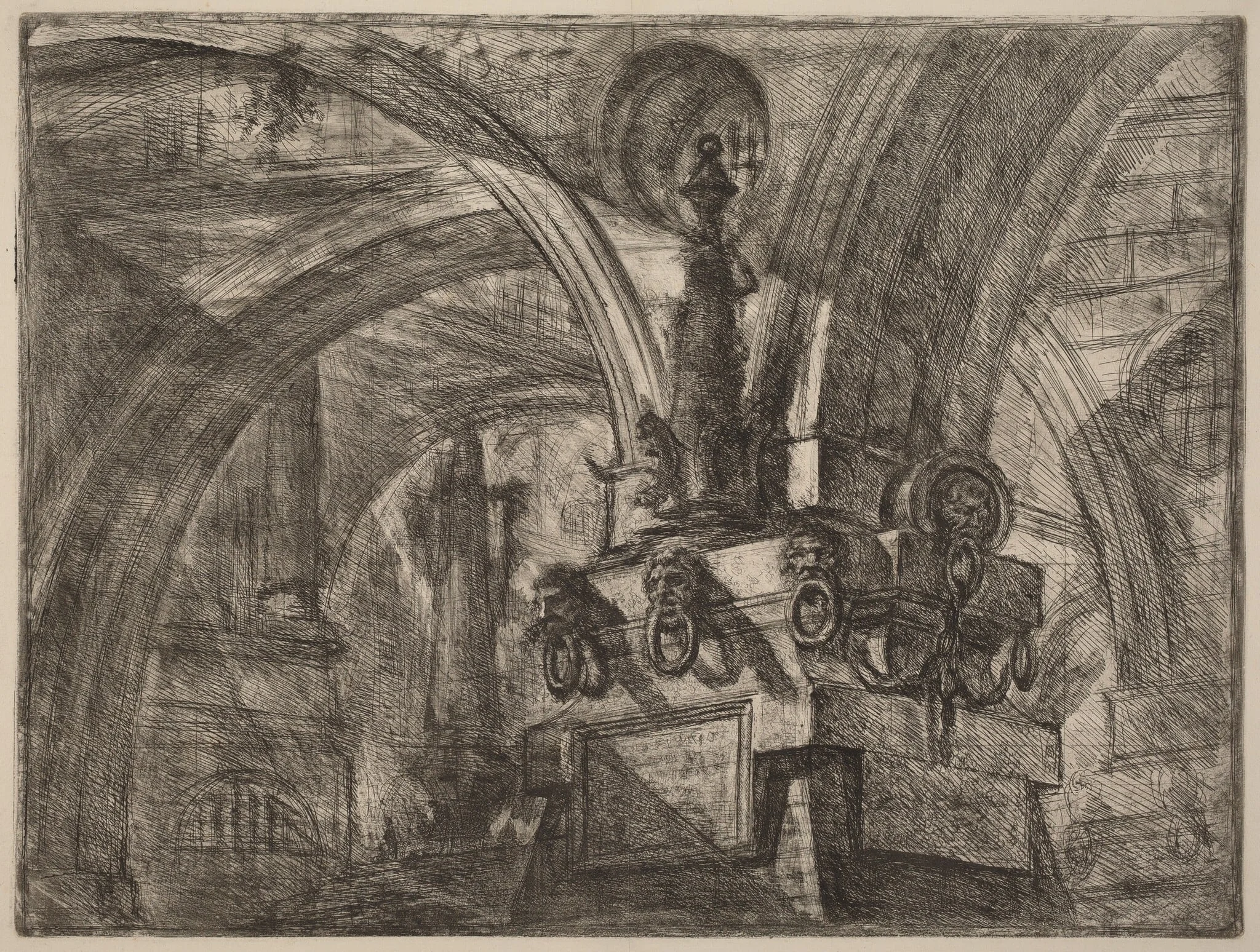 The Pier with a Lamp, detail