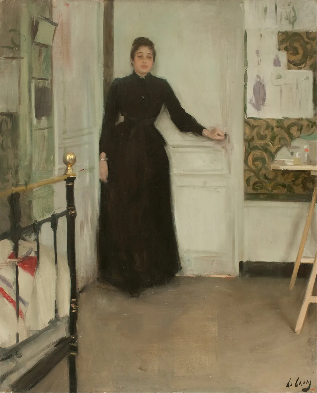 Interior, by Ramon Casas, oil, 1896