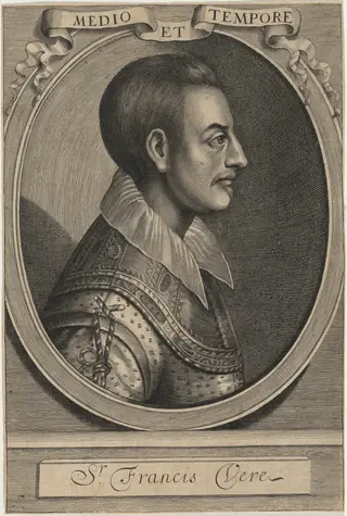 Sir Francis Vere, by William Faithorne, ink, 1657