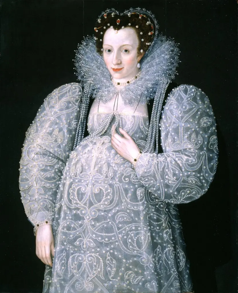 Unknown Lady, by Marcus Gheeraerts the Younger, oil, 1598