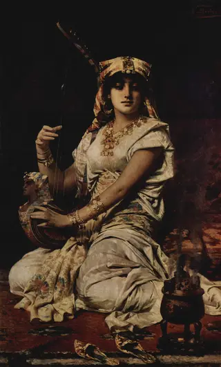 Almée, by Nathaniel Sichel, oil, 1500