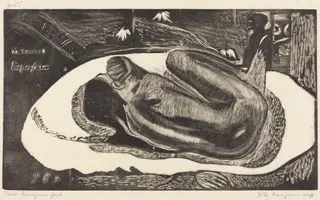 Manao Tupapau (She is Haunted by a Spirit), by Paul Gauguin, ink, 1894