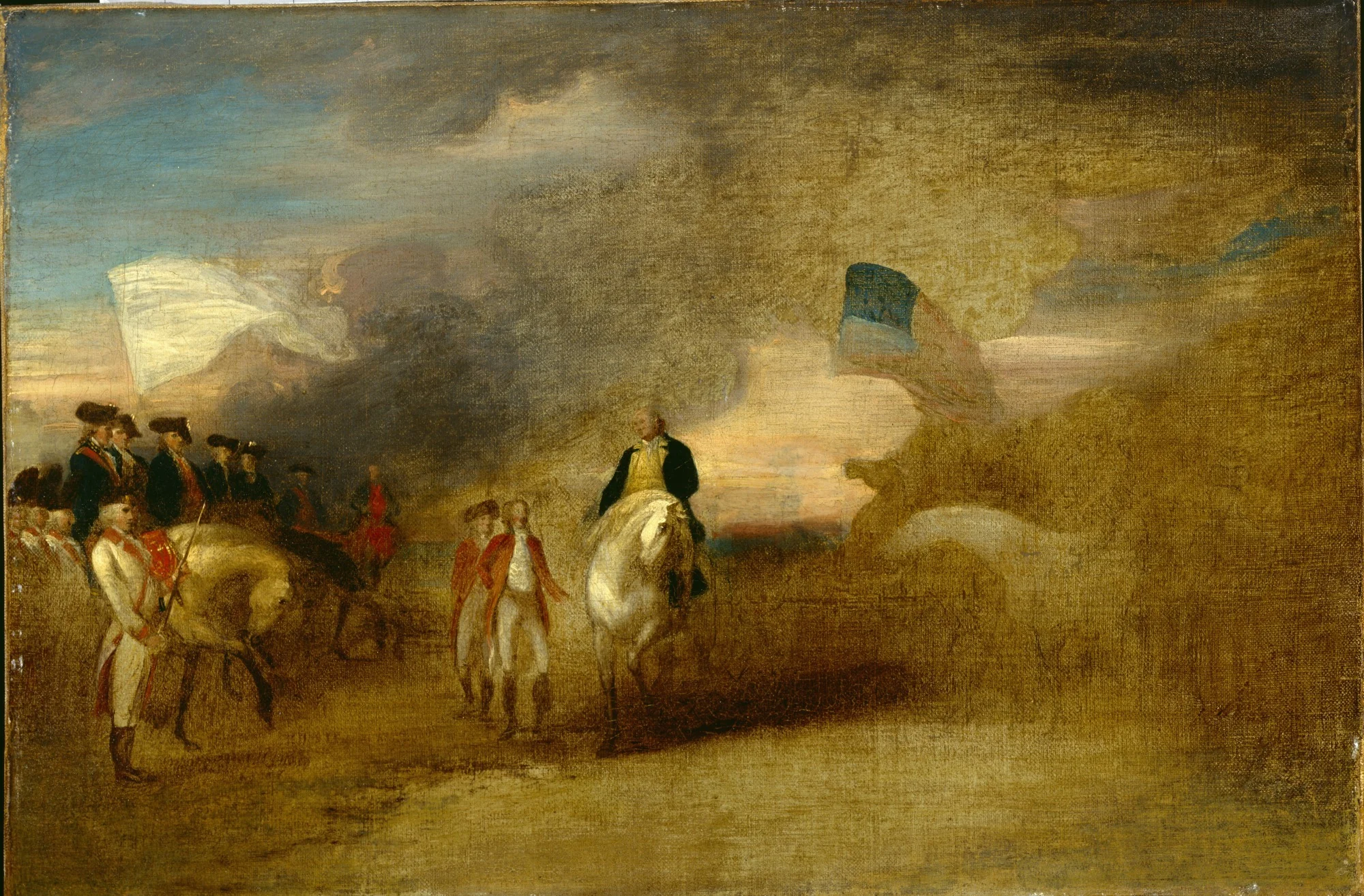 Surrender of Cornwallis at Yorktown, detail