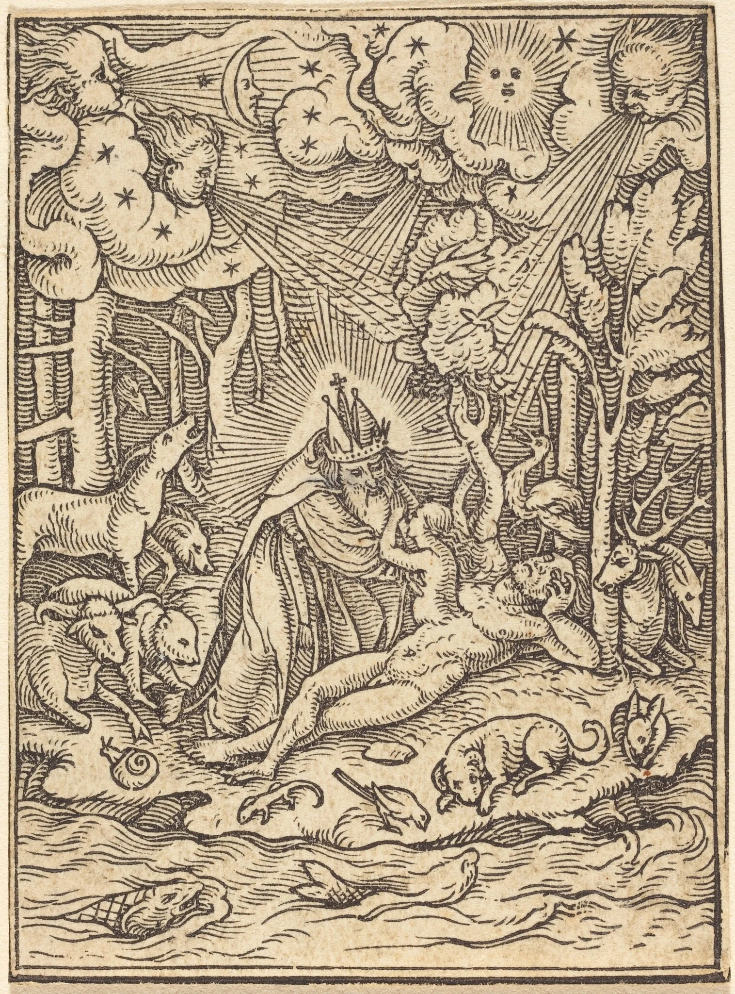 The Creation of Eve, detail