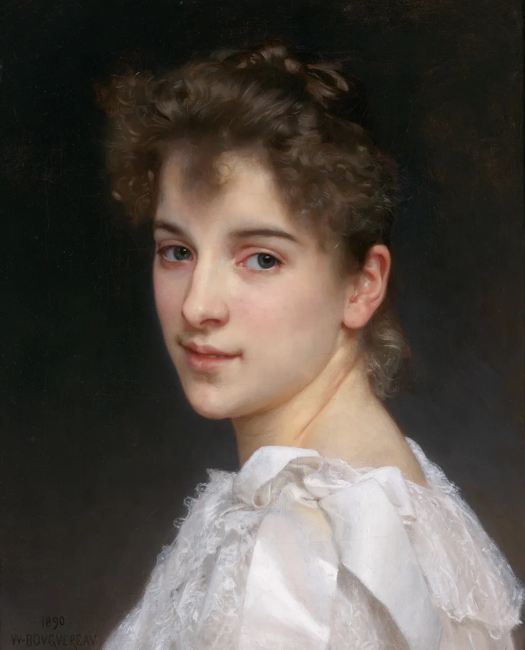 Gabrielle Cot, by William Adolphe Bouguereau, oil, 1896