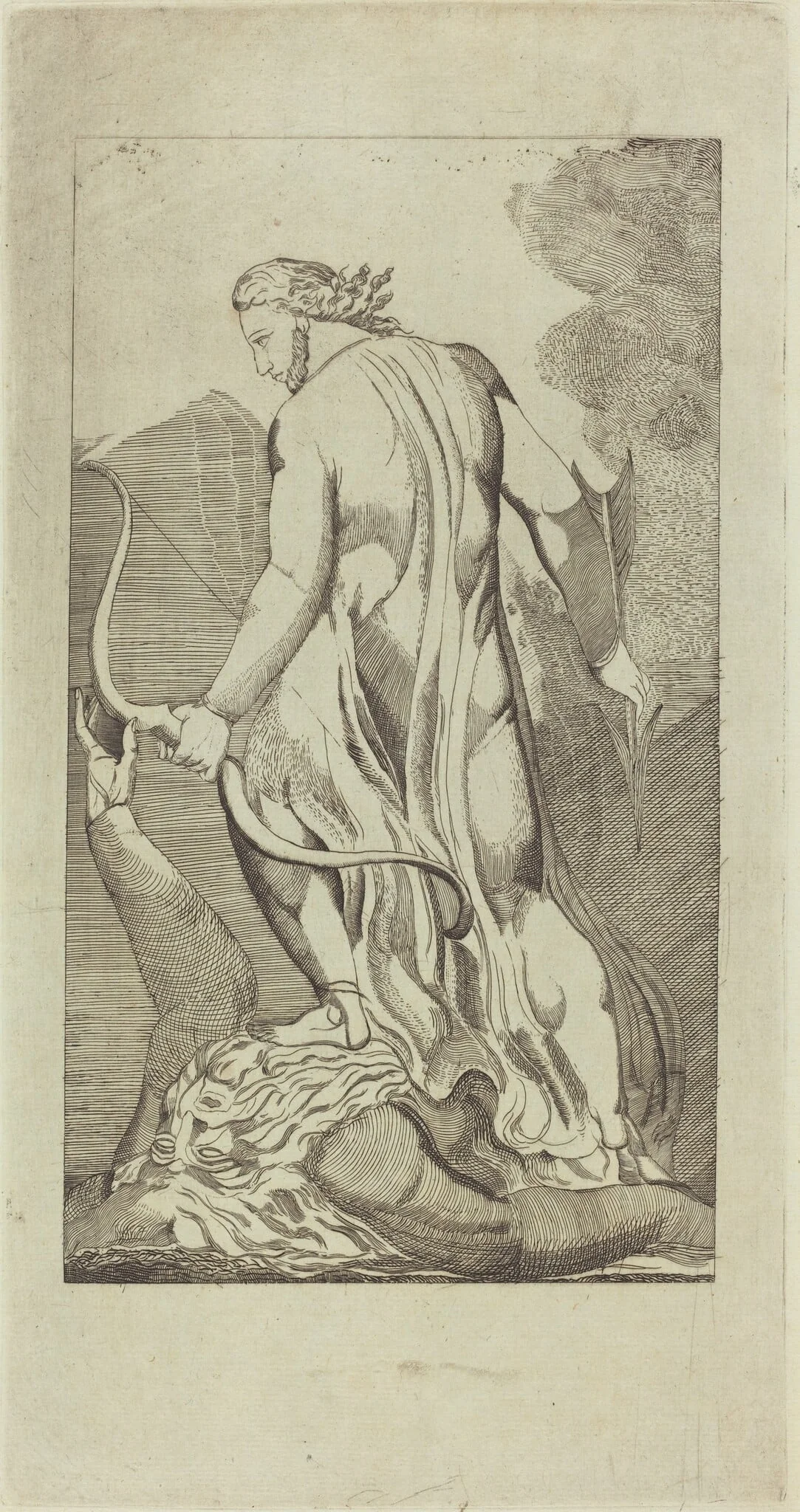 Christ Trampling Satan, detail