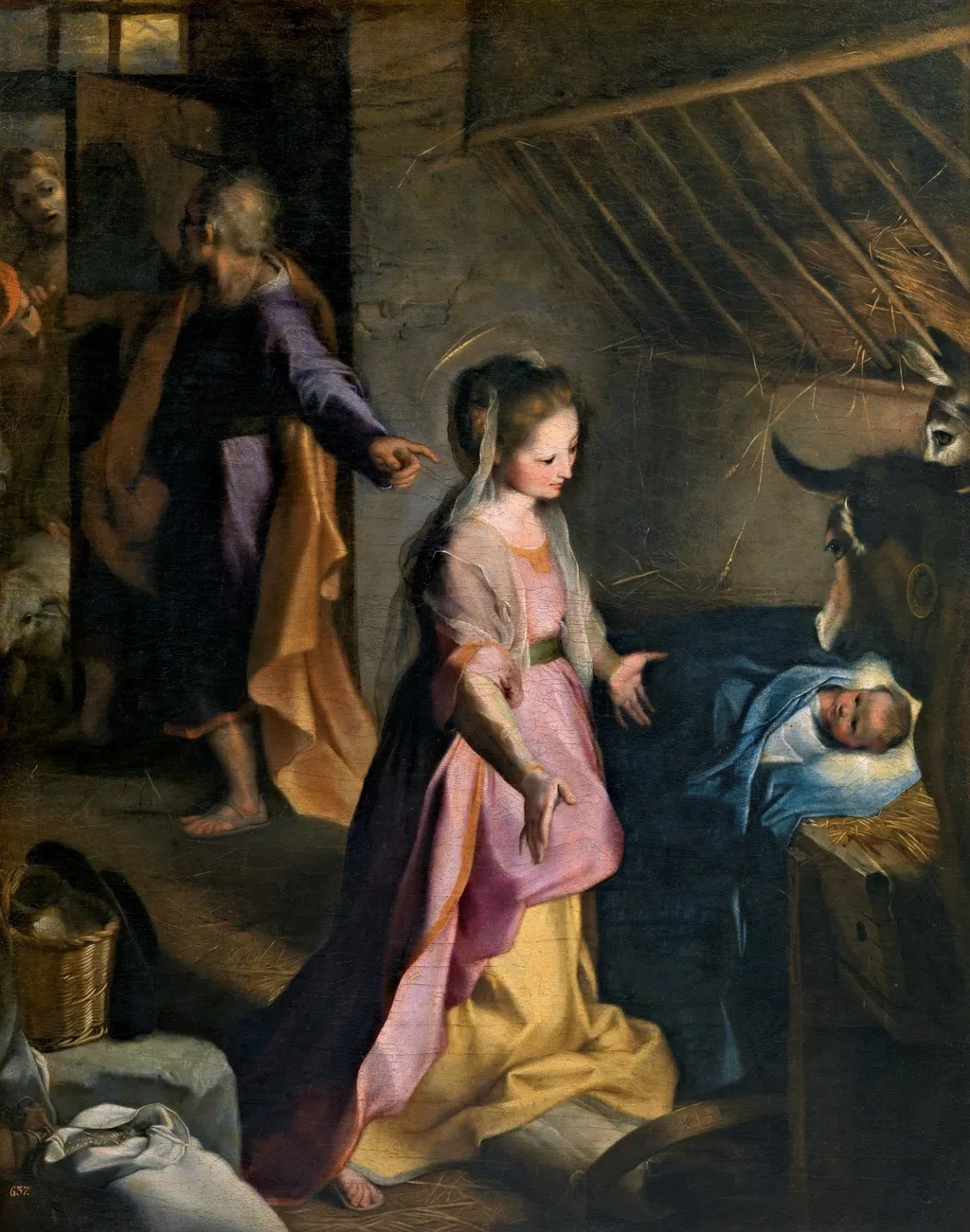 Nativity, by Federico Barocci, oil, 1599