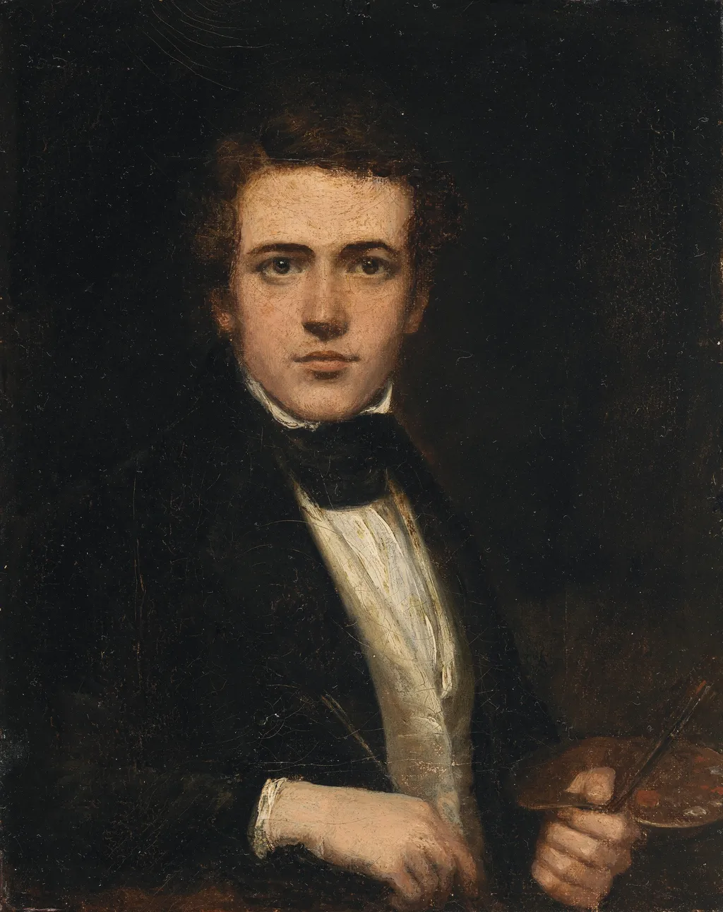 Self-Portrait, by James Harwood, oil, 1836