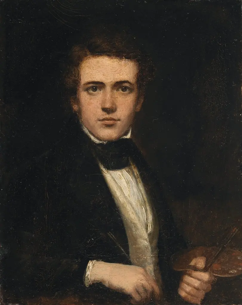 Self-Portrait, by James Harwood, oil, 1836