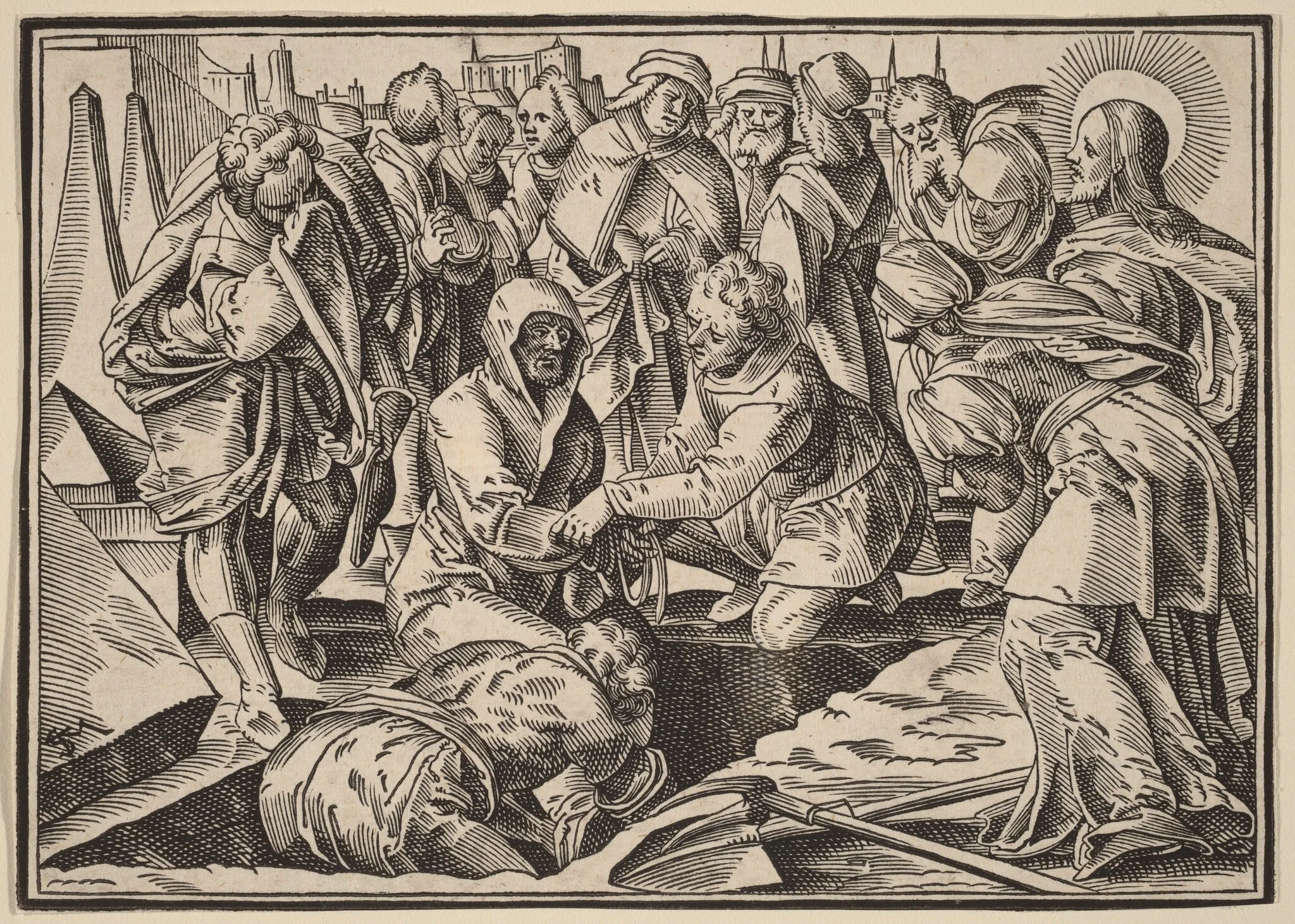Christ Tells His Disciples of the Last Judgment, detail