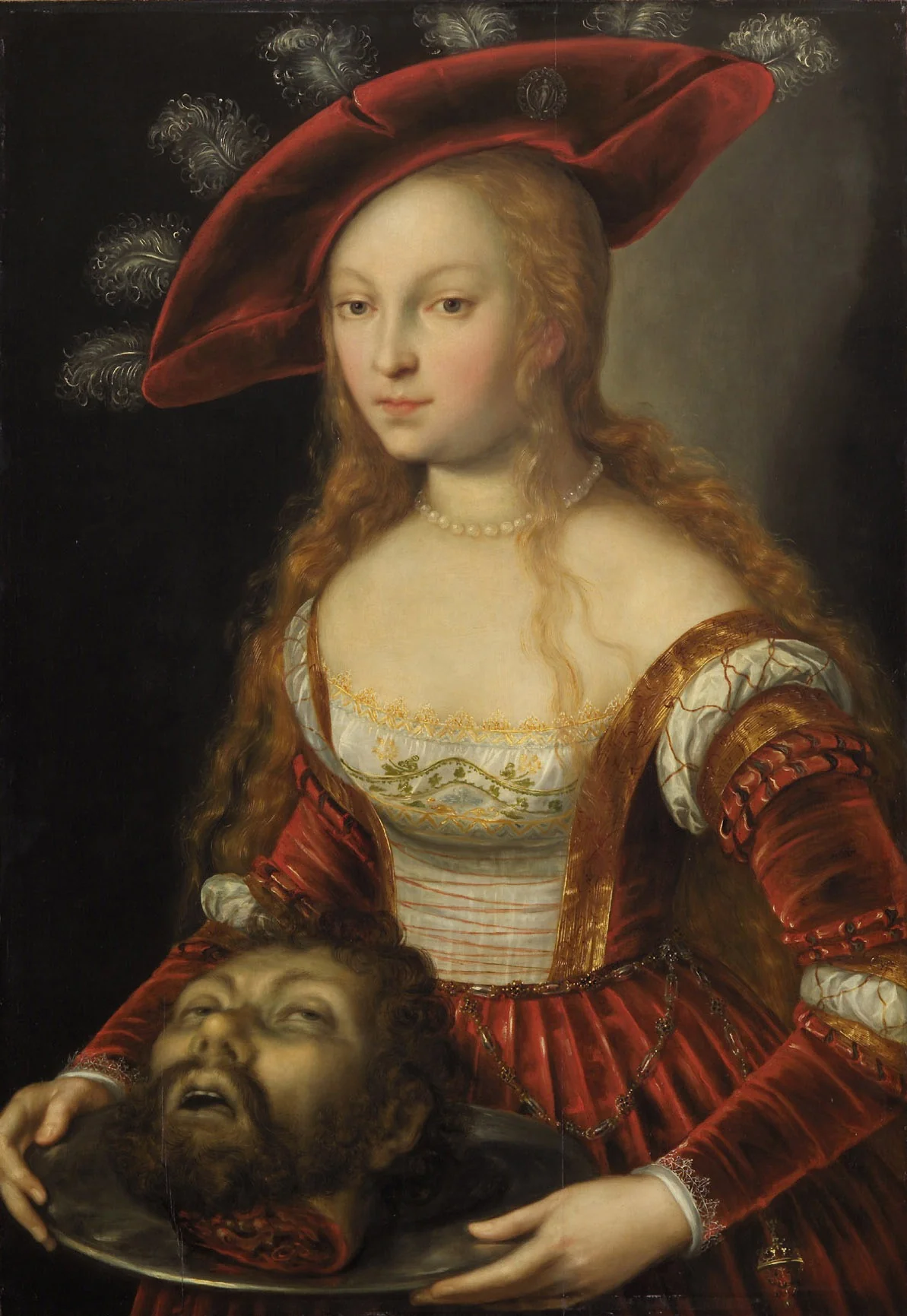Salome with the head of John the Baptist, detail