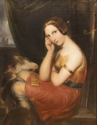 Esmeralda, by Antoine Wiertz, oil, 1839