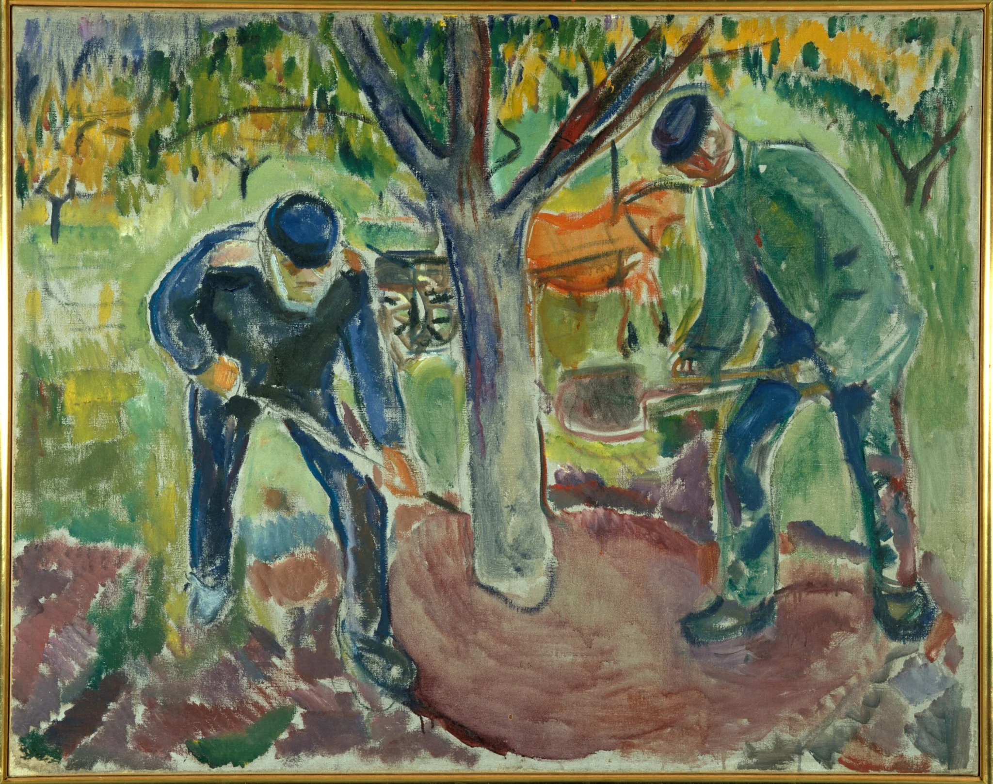 Workers in the Garden, detail