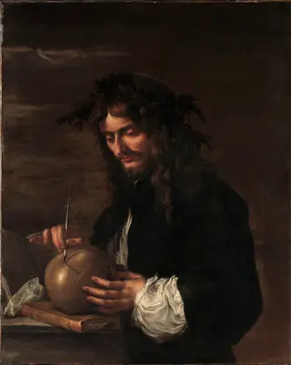 Self-Portrait, by Salvator Rosa, oil, 1647