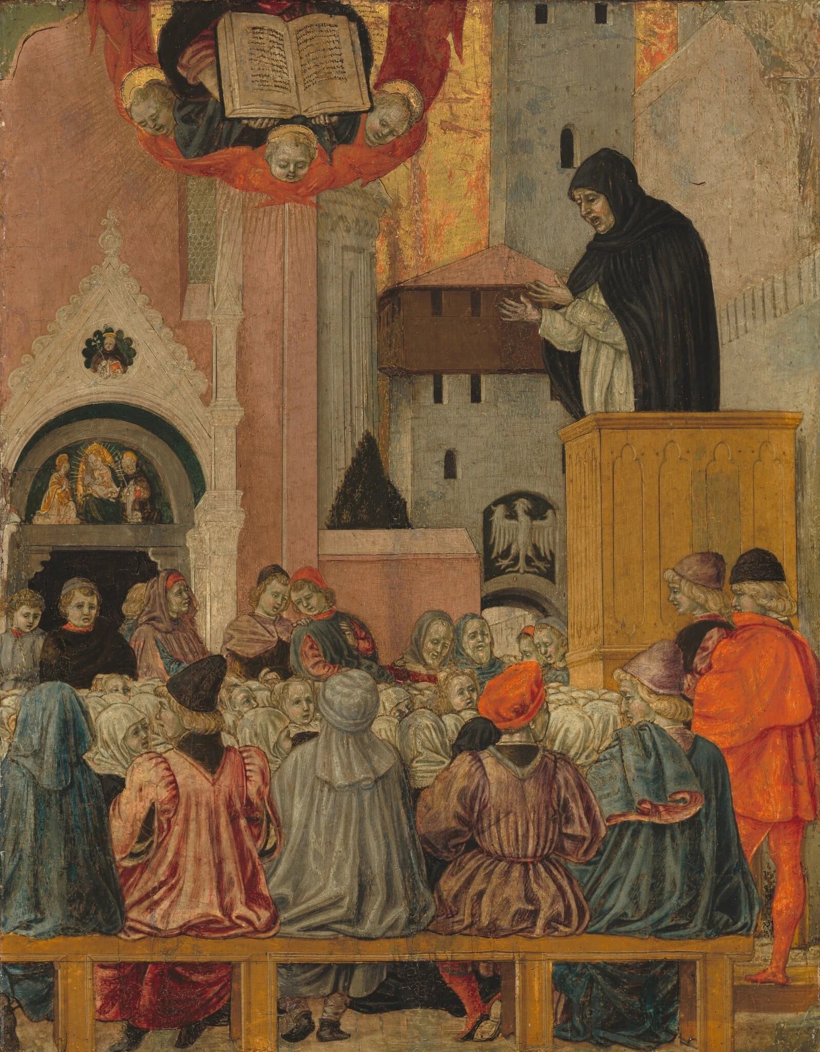 A Dominican Preaching, detail