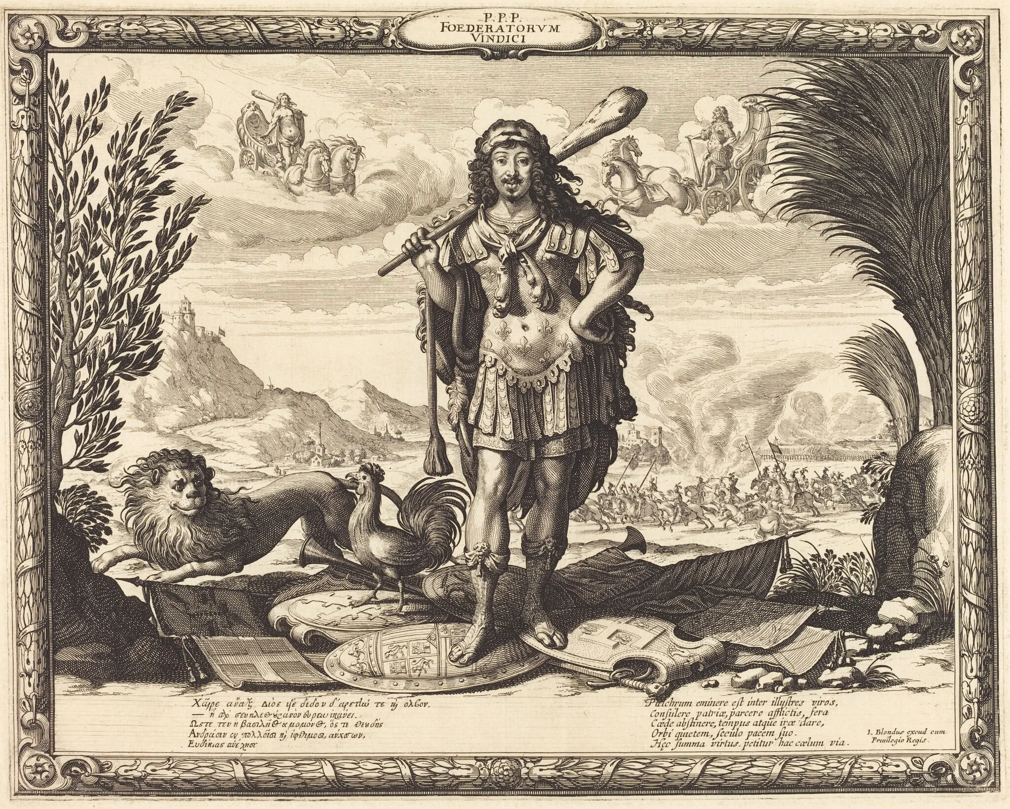Louis XIII as Hercules, detail