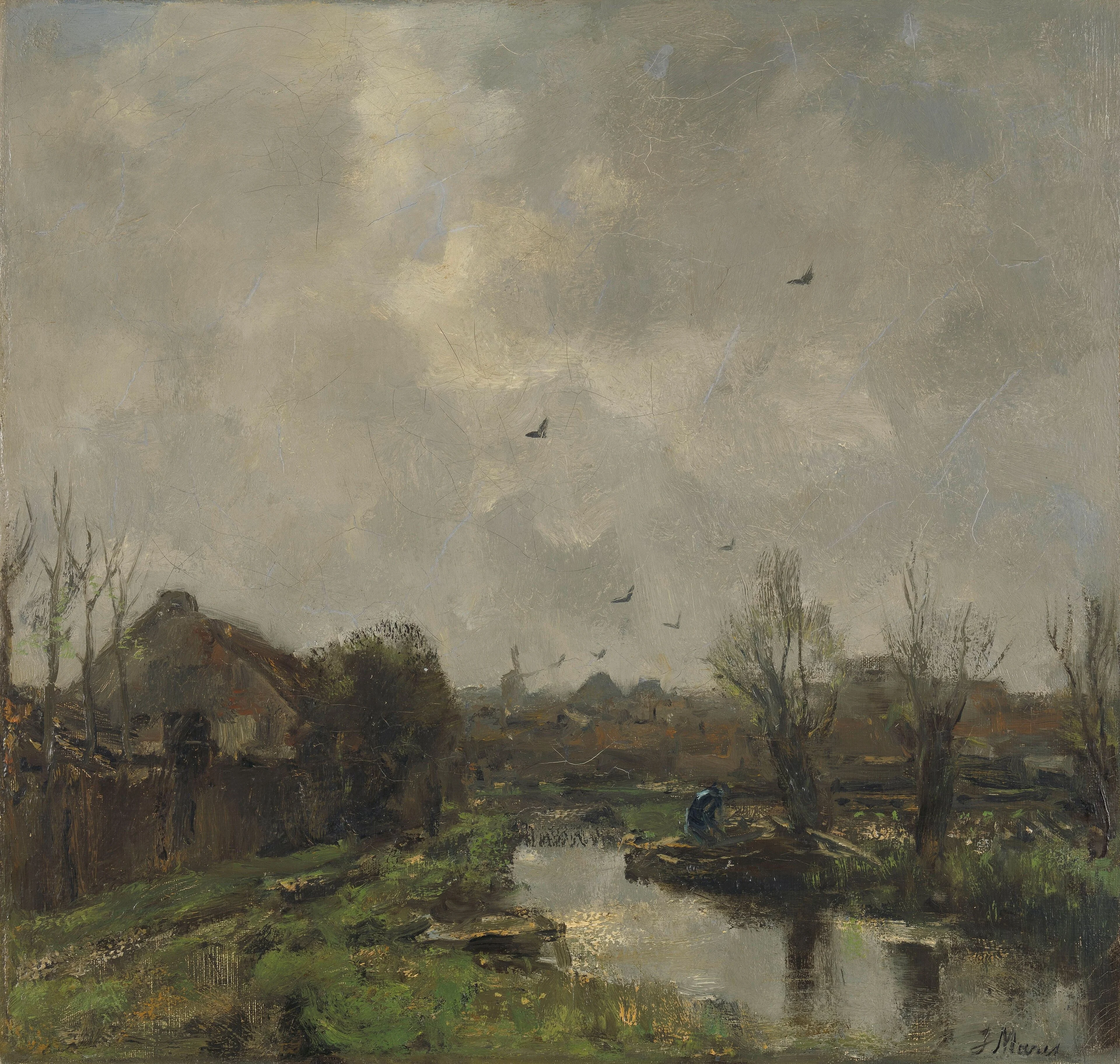 Landscape near The Hague, detail