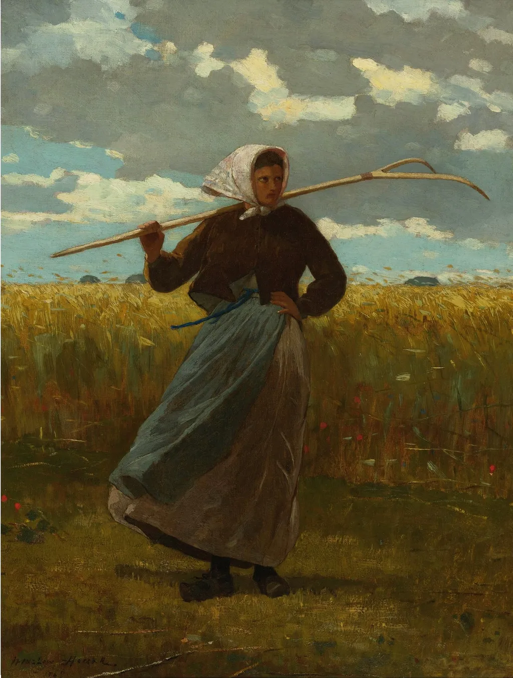The Return of the Gleaner, by Winslow Homer, oil, 1867
