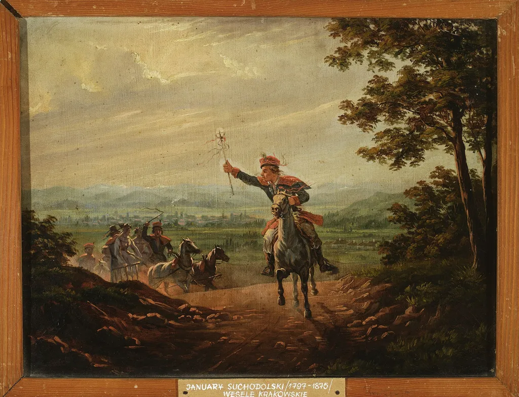 Cracovian wedding, by January Suchodolski, oil, 1842