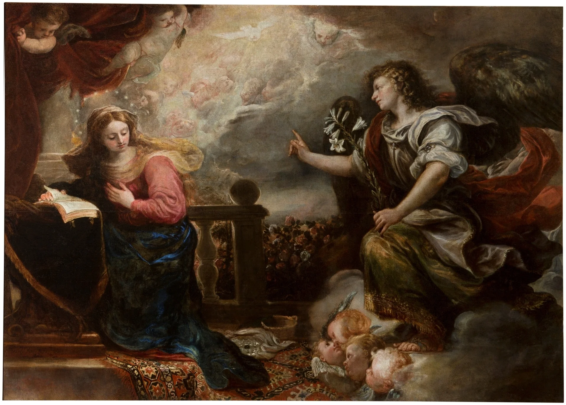 The Annunciation, detail