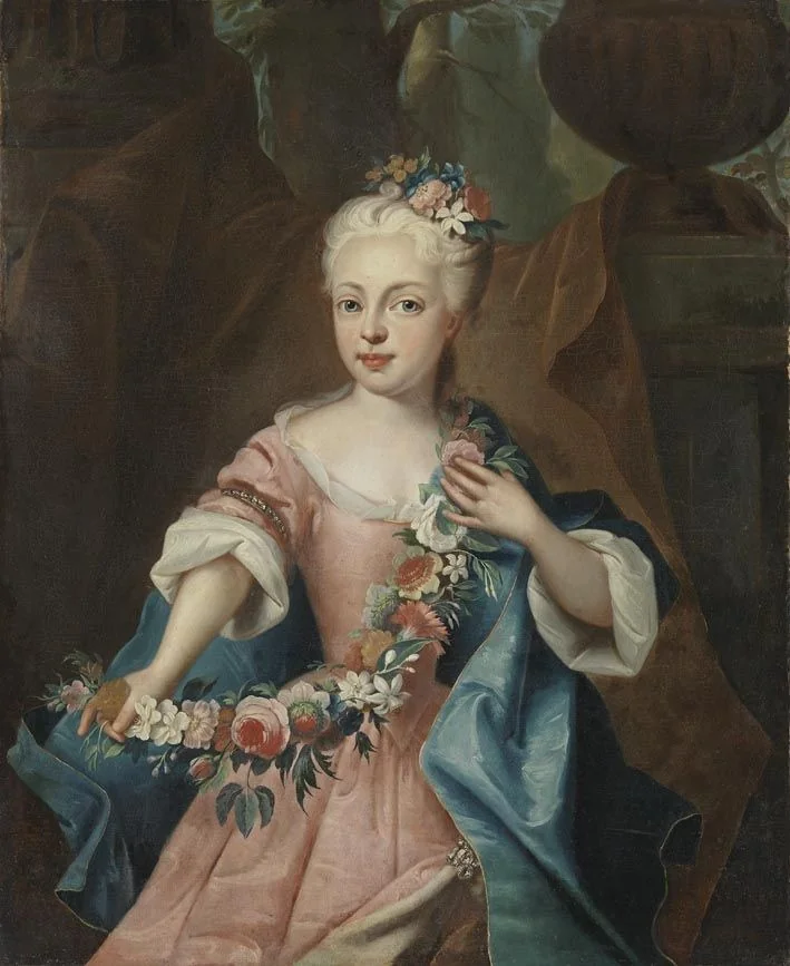 Bildnis der Erzherzogin Maria Theresia von Österreich, spätere Kaiserin (1717-1780) (Replik), detail