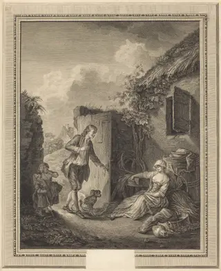 Lison dormait, by Philippe Triere, ink, 1786