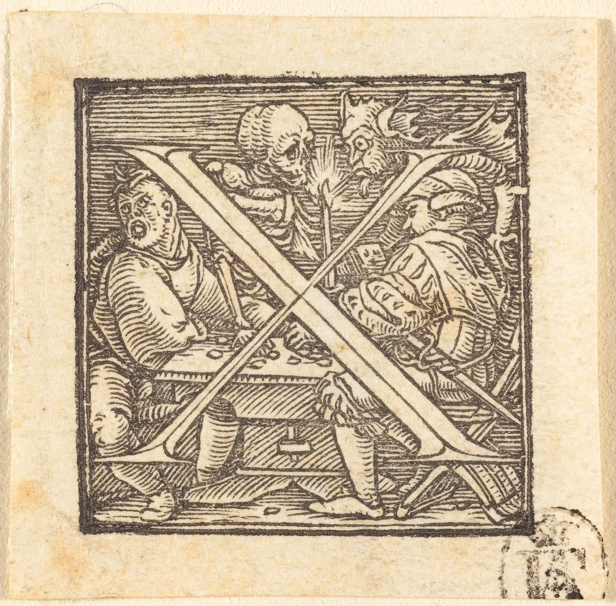 Letter X, detail