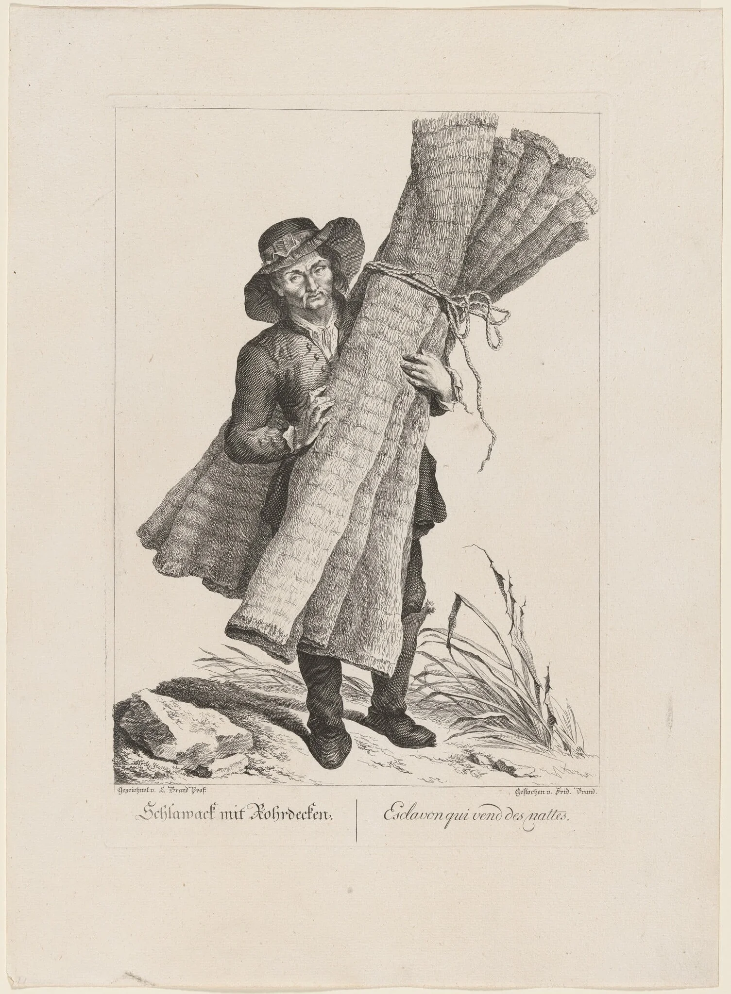 Schlawack mit Fohrdecken (Slavic Mat Seller), detail